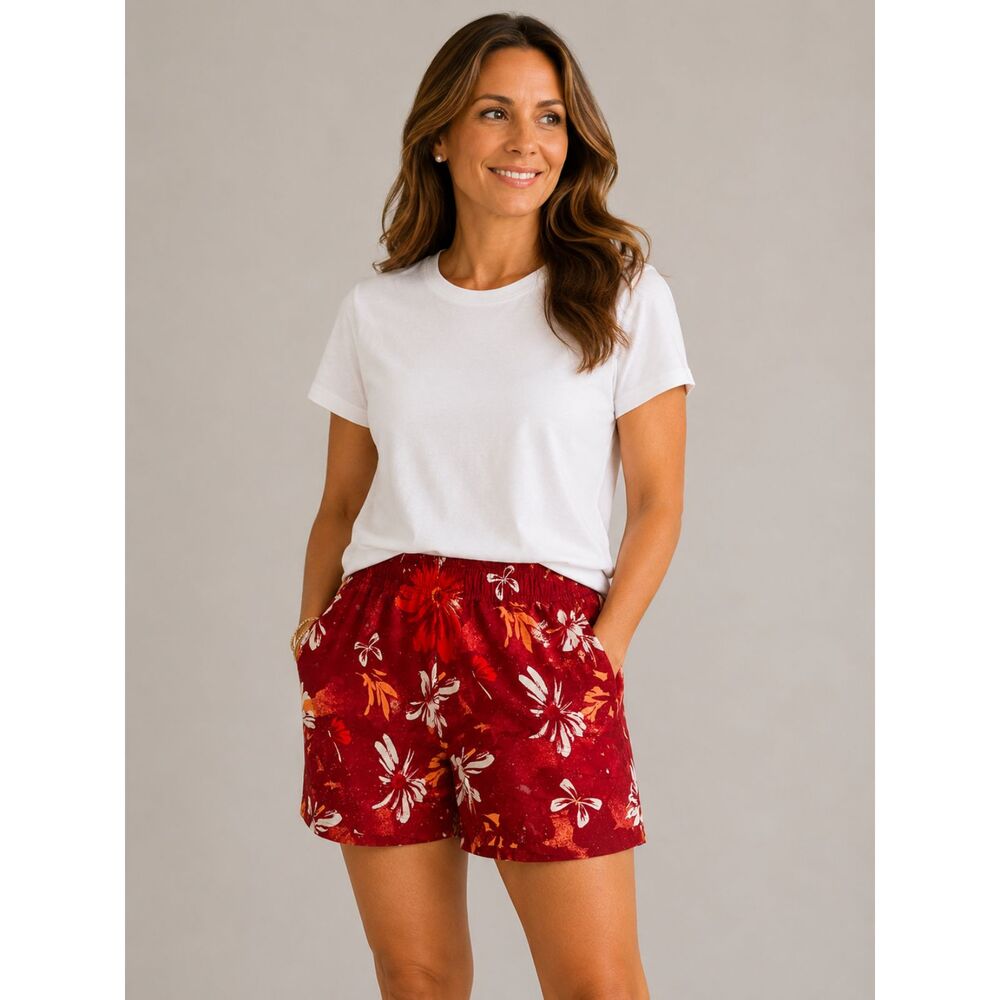 Columbia Womens Shorts Sz 2XL XXL Floral Beachy Tropical Vacation Travel Casual